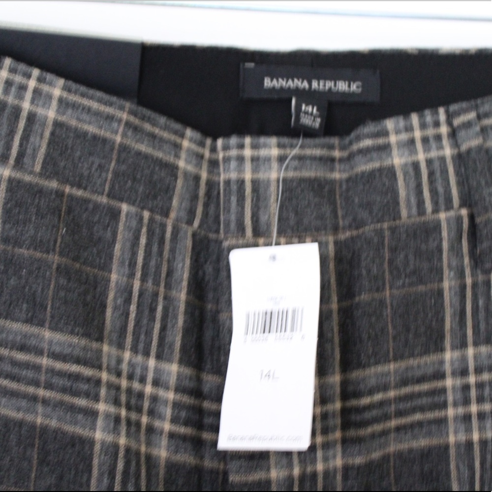 Plaid High Rise Wide Leg Pants - Picture 6 of 8
